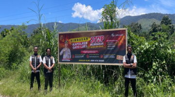 Antisipasi Karhutla, Polres Gayo Lues Sebar Imbauan di Titik Rawan