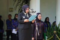 Dokumentasi Foto Upacara Otoda di Kantor Bupati Langkat di Pimpin oleh Wakil Bupati Tiorita 