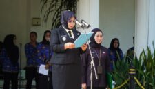 Dokumentasi Foto Upacara Otoda di Kantor Bupati Langkat di Pimpin oleh Wakil Bupati Tiorita 