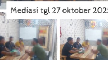 Keterangan Foto Polres Langkat Sudah Melakukan Mediasi pada 27 Oktober 2025
