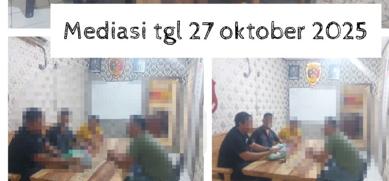 Keterangan Foto Polres Langkat Sudah Melakukan Mediasi pada 27 Oktober 2025
