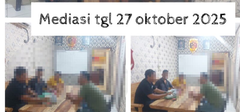 Keterangan Foto Polres Langkat Sudah Melakukan Mediasi pada 27 Oktober 2025
