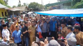 Dokumentasi Foto Kegiatan Bupati Langkat Mendengarkan Keluhan Masyarakat Desa Kwala Air Hitam Kecamatan Selesai Bersama Forkopimcam