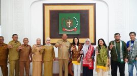 Dokumentasi Foto Kegiatan Audensi UNDP di Ruang Kerja Bupati Langkat 