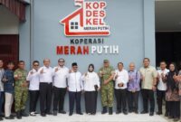 Peresmian Koperasi Merah Putih oleh Wakil Bupati Langkat Tiorita Br Surbakti Bersama Unsur Forkopimda 
