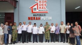 Peresmian Koperasi Merah Putih oleh Wakil Bupati Langkat Tiorita Br Surbakti Bersama Unsur Forkopimda 