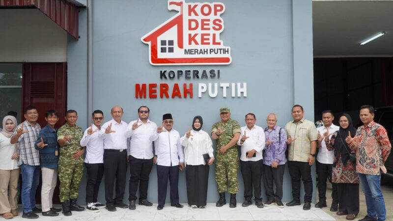 Peresmian Koperasi Merah Putih oleh Wakil Bupati Langkat Tiorita Br Surbakti Bersama Unsur Forkopimda 