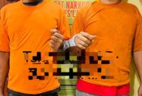Dokumentasi Foto Kegiatan Penangkapan Terduga Pelaku Pengedar Narkoba Sabu di Kelurahan Kebun Lada Kecamatan Hinai Langkat 