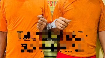 Dokumentasi Foto Kegiatan Penangkapan Terduga Pelaku Pengedar Narkoba Sabu di Kelurahan Kebun Lada Kecamatan Hinai Langkat 
