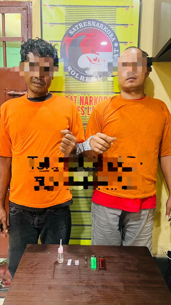 Dokumentasi Foto Kegiatan Penangkapan Terduga Pelaku Pengedar Narkoba Sabu di Kelurahan Kebun Lada Kecamatan Hinai Langkat 