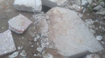 Miris proyek udhitc dikp sukasono desa gembong retak dan hancur diduga kurang pengawasan.