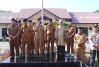 Dokumentasi Foto Kegiatan Penghargaan 18  Desa Sekecamatan Tanjung Pura untuk Kapolres Langkat AKBP David Prasojo 