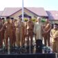 Dokumentasi Foto Kegiatan Penghargaan 18  Desa Sekecamatan Tanjung Pura untuk Kapolres Langkat AKBP David Prasojo 