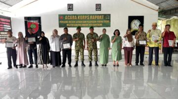 Dandim 1410/Bantaeng Pimpin Acara Korp Raport Personel Masuk Satuan dan Purna Tugas