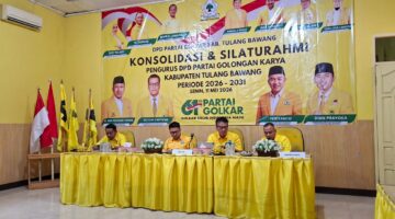 Rapat perdana Partai Golkar Tulang Bawang Dipimpin Langsung Oleh Ketua DPD II M. Aris Pratama Hanan 