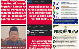 Unggahan ‘Zulkarnain Gaes’ : Marwah Pemkab Aceh Singkil Di Pertaruhkan,Publik Tuntut Sanksi Tegas