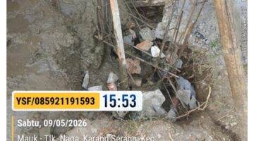 Pembangunan Gapura dan pagar Tanpa Papan Informasi, Diduga Proyek Siluman di Karang serang sukadiri