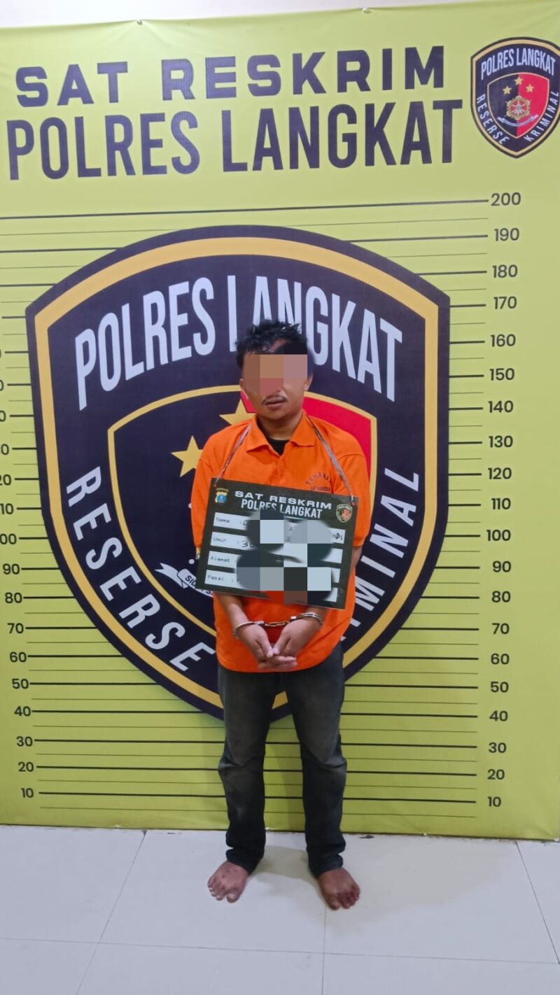 Dokumentasi Foto Penangkapan Terduga Pelaku Pencurian Sepeda Motor Scoopy di Stabat 