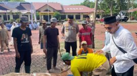 Dokumentasi Foto Polres Langkat Laksanakan Qurban 1447 H di Makopolres 