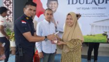 Dokumentasi Foto Kegiatan Dinas Lingkungan Hidup dan Forkopimcam Kecamatan Hinai Sebar Hewan Qurban di Lapas Kelas' II Narkotika Kabupaten Langkat