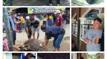Warga Kutabumi Dan Kutabaru Melakukan Pemotongan Hewan Qurban. 