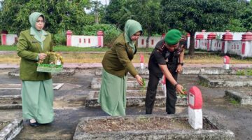 Kenang Jasa Pahlawan, Dandim 1410/Bantaeng Pimpin Ziarah Rombongan Sambut HUT Kodam XIV/Hasanuddin