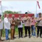 Dokumentasi Foto Kegiatan Peresmian Jembatan Bhayangkara di Desa Sei Serdang Kapolres Langkat AKBP David Prasojo Bersama Kepala Desa dan Tokoh Masyarakat 