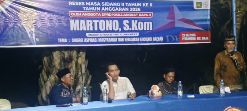 Dokumentasi Foto Kegiatan Reses Martono Anggota DPRD Kabupaten Langkat di Desa Perdamaian Kecamatan Binjai 