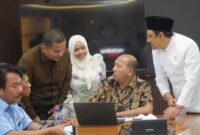 Dokumentasi Foto Bupati Langkat H.Syah Afandin, Anggota DPRD  Edi Wijaya ,Bersama Menteri Sosial Gus Ipul di Jakarta 