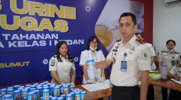 Rutan Kelas I Medan Gelar Apel Ikrar Bersama, Tegaskan Komitmen Bersih dari Handphone Ilegal, Narkoba dan Penipuan