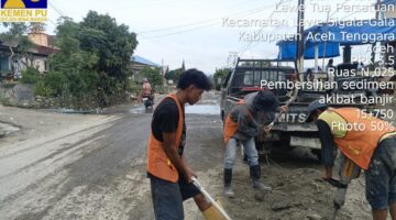 24 Mei 2026, BPJN 3.5 Fokus Bersihkan Sedimen Keras di Jalan Nasional Aceh Tenggara–Medan