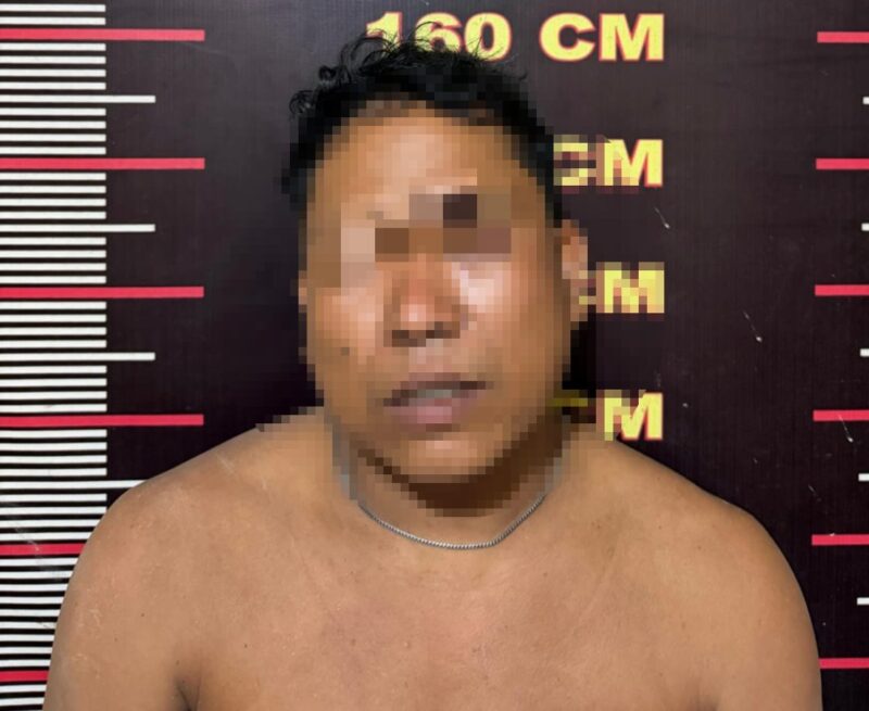 Dokumentasi Foto Penangkapan Terduga Pelaku Narkoba YD di Desa Pekubuan Kecamatan Tanjung Pura 