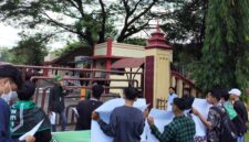 Dokumentasi Foto Istimewa: Kegiatan Ketua HMI Cabang Langkat Bersama Anggota Melakukan Orasi Demo
