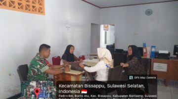 Pererat Kemanunggalan TNI-Rakyat, Babinsa Bonto Atu Aktif Laksanakan Komsos