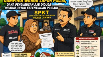 Waka DPC MADAS SEDARAH Jember Agus Jagal Dampingi Warga Lapor Polisi, Dana Pengurusan AJB Diduga Dipakai untuk Kepentingan Pribadi