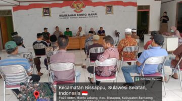Jaga Kondusivitas Wilayah, Babinsa dan Bhabinkamtibmas Pantau Pemilihan Imam Kelurahan Bonto Manai
