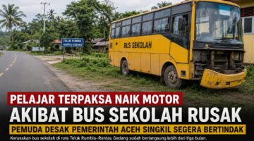 Pelajar Terpaksa Naik Motor Akibat Bus Sekolah Rusak, Pemuda Desak Pemerintah Aceh Singkil Segera Bertindak