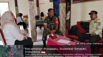 Jaga Kondusivitas Wilayah, Babinsa dan PLT Camat Bissappu Lurah Bonto Rita Gelar Koordinasi Bersama