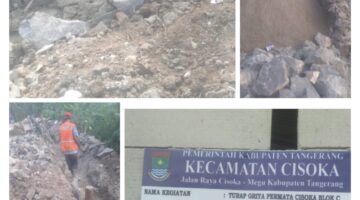 Proyek Turap APBD Di Cibugel Cisoka Diduga Kurangi Kualitas Pekerjaan, Batang Kayu Ditemukan Di Dalam Bangunan Turap