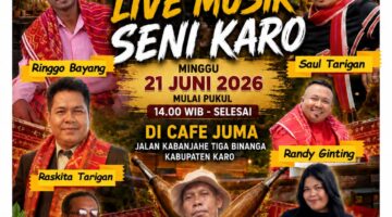 PSBK Gelar Ajang Pencari Bakat, Cafe Juma Jadi Pusat Kreativitas Seni Musik Karo