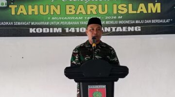 Melalui Semangat Muharram, Kodim 1410/Bantaeng Bangun Karakter Prajurit Yang Beriman dan Berdedikasi