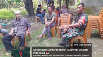 Jaga Keharmonisan Desa, Babinsa Kaloling Kodim 1410 Bantaeng Ajak Warga Tingkatkan Kerukunan