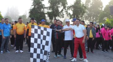HUT Bhayangkara ke-80, Forkopimda Karo Perkuat Sinergi Melalui Olahraga Bersama di Berastagi