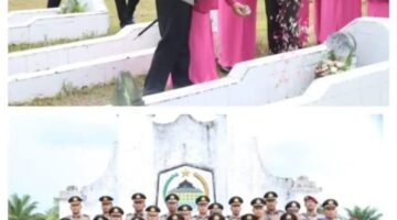 Polres.aceh singkil.Tabur Bunga Peringati Hari Bayangkara ke-80: ” Jasa Pahlawan Inspirasi Kami”