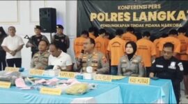 Dokumentasi Foto Kegiatan Pres Rilis Polres Langkat Oprasi Antik Toba 2026 
