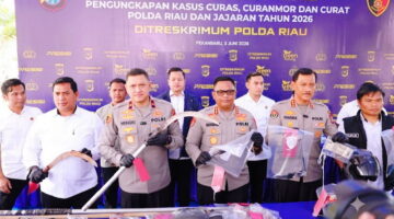 5 Bulan Operasi, Polda Riau Sikat 525 Pelaku C3 dan Sita 189 Motor Curian