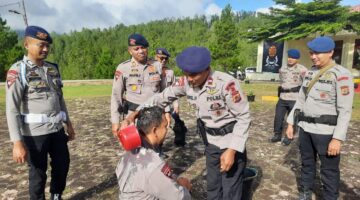 Tradisi Pemberangkatan Personel Batalyon D Pelopor Dalam Rangka Pendidikan SIP 56 Tahun 2026