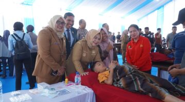 Dokumentasi Foto Istimewa Kegiatan Wakil Bupati Langkat Tiorita Br Surbakti di HUT Bhayangkara ke -80