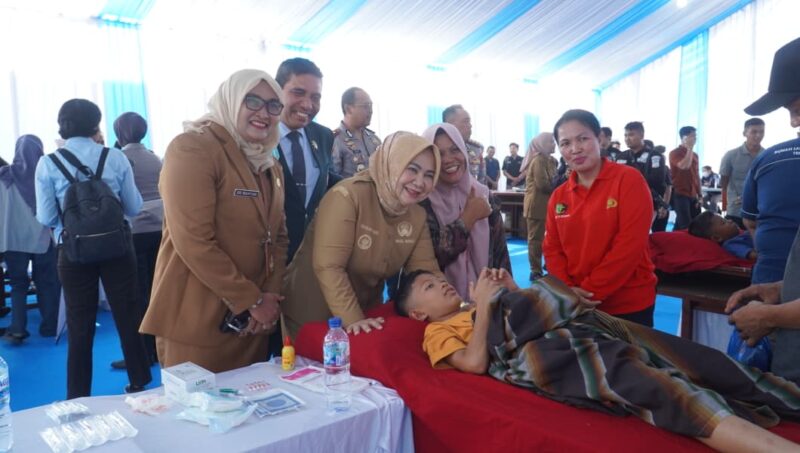 Dokumentasi Foto Istimewa Kegiatan Wakil Bupati Langkat Tiorita Br Surbakti di HUT Bhayangkara ke -80
