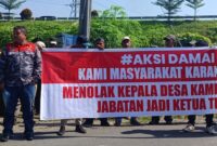 Dokumentasi Foto Kegiatan DPD LSM GMAS Melakukan Aksi Unjuk Rasa Terkait TKBM di Desa Karang Rejo Senin (6/7/2026)